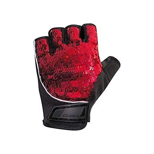 Chiba 40968 Lady Glamour Fitness Gloves (Red)