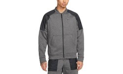 Мужская толстовка Nike Therma Novelty FZ Bomber серая DQ4852 071
