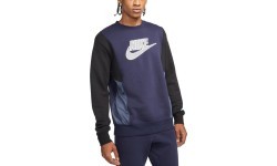 Nike NSW Hybrid Flc Crew Men's Sweatshirt Blue DJ5075 451