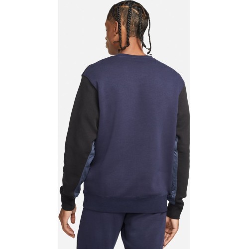 Nike Džemperis Vyrams Nsw Hybrid Flc Crew Blue DJ5075 451