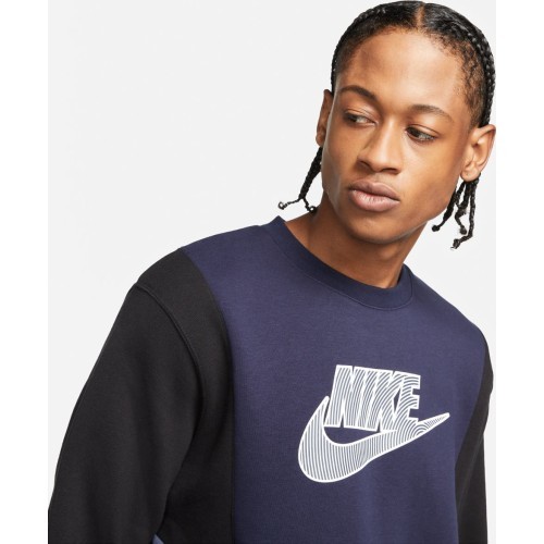 Мужской свитшот Nike NSW Hybrid Flc Crew, синий DJ5075 451