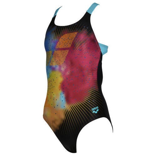 Vientisas maudymosi kostiumėlis mergaitėms Arena G Swim Pro Placem, juodas - 580