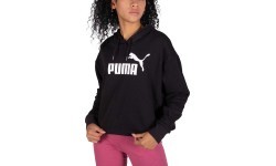 Puma Ess Cropped Logo Women's Sweatshirt Black 586870 01