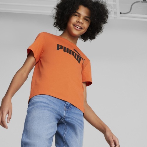 Puma Marškinėliai Paaugliams Ess Logo Tee Orange 586960 94