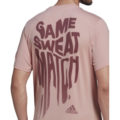 Adidas Marškinėliai Vyrams M Ten Game G Tee Pink HA0963