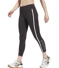 Легинсы женские Reebok Piping Pack Poly Ti чёрные GS9349