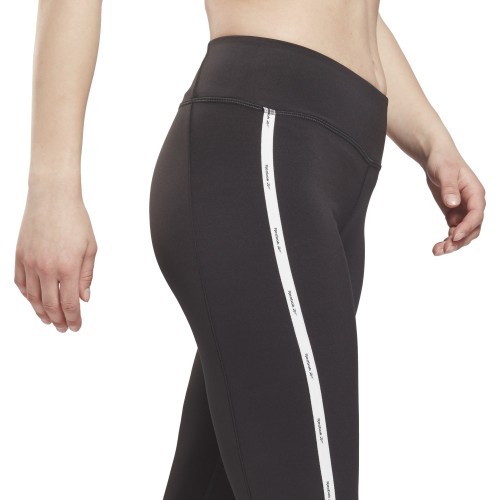 Легинсы женские Reebok Piping Pack Poly Ti чёрные GS9349