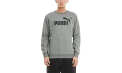 Puma Ess Big Logo Crew Men's Sweatshirt Grey 586678 03