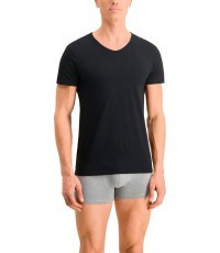 Puma Basic 2-Pack V-Neck Men's T-Shirts Black
