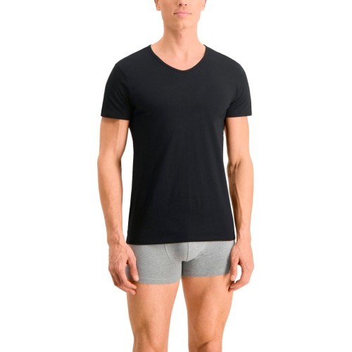 Мужские футболки Puma Basic 2 шт. с V-образным вырезом, чёрные