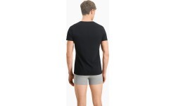 Мужские футболки Puma Basic 2 шт. с V-образным вырезом, чёрные