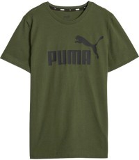 Футболка подростковая Puma Ess Logo Tee хаки 586960 31