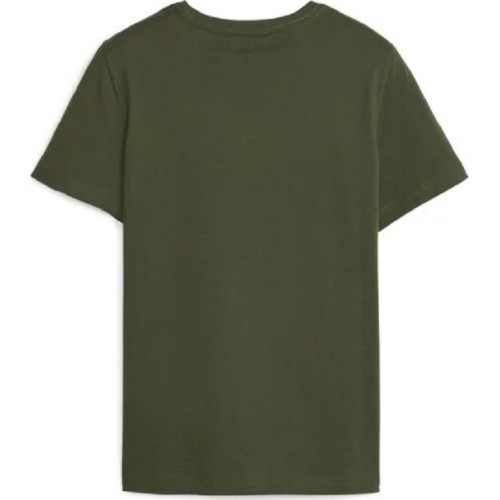 Puma Marškinėliai Paaugliams Ess Logo Tee Khaki 586960 31