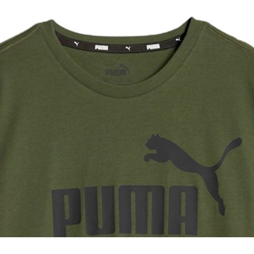 Puma Ess Logo Tee Juniors T-Shirt Khaki 586960 31