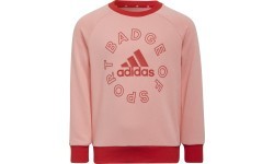 Adidas Sportinis Kostiumas Mergaitėms Lk Logo Jog Set Red Pink H65799