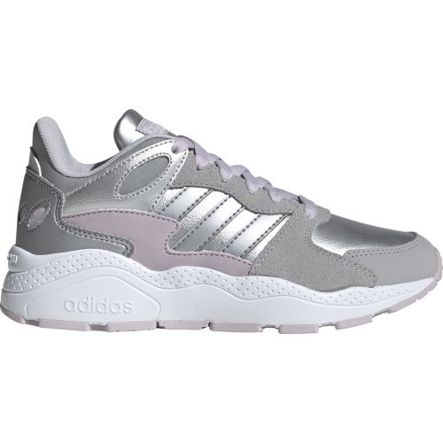 Женские кроссовки Adidas Crazychaos J серебристо-розовые EF7224