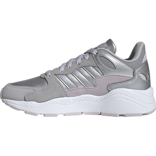 Женские кроссовки Adidas Crazychaos J серебристо-розовые EF7224