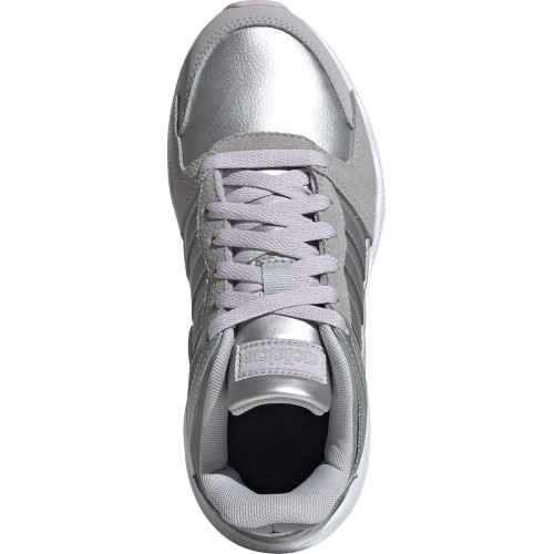 Женские кроссовки Adidas Crazychaos J серебристо-розовые EF7224