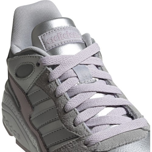 Женские кроссовки Adidas Crazychaos J серебристо-розовые EF7224