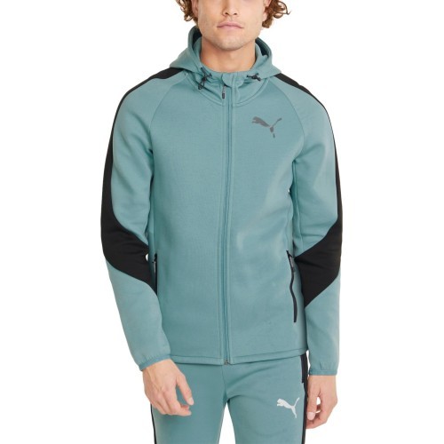 Мужская толстовка Puma Evostripe Full-Zip, мятная, 847401 50