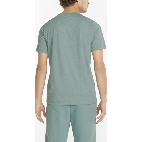Мужская футболка Puma Ess Heather Tee зеленая 586736 50