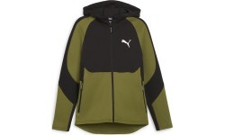 Puma Evostripe Full-Zip Men's Sweatshirt Black Green 678995 33