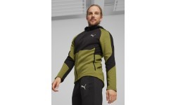 Puma Evostripe Full-Zip Men's Sweatshirt Black Green 678995 33