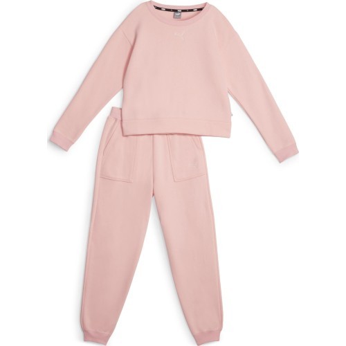 Puma Loungewear Suit teen tracksuit, pink 670734 63