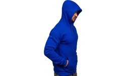 J.Style Men's Fleece Sweatshirt Blue 68B2009-17