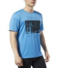 Футболка Reebok Re Run Crew Tee Blue EC2546