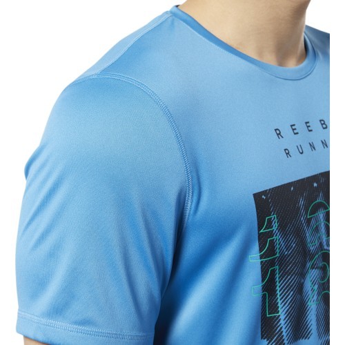 Reebok Marškinėliai Re Run Crew Tee Blue EC2546