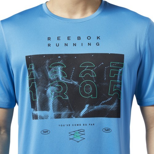 Футболка Reebok Re Run Crew Tee Blue EC2546