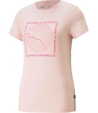 Puma Graphics She Move Women's Blouse Pink 674451 66