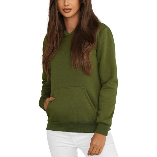 J.Style Women's Fleece Sweatshirt Green 68W02-29