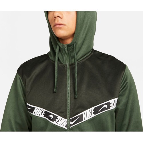 Мужская толстовка Nike NSW Repeat PK FZ, зелёная DM4672 335