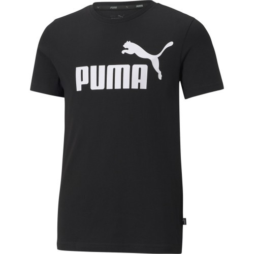 Футболка Puma Ess Logo Tee для подростков, чёрная, 586960 01