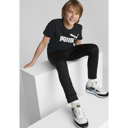 Puma Marškinėliai Paaugliams Ess Logo Tee Black 586960 01