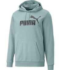 Puma мужская толстовка Ess Big Logo Hoodie Green 586687 75