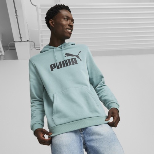 Puma Men's Sweatshirt Ess Big Logo Hoodie Green 586687 75
