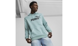 Puma мужская толстовка Ess Big Logo Hoodie Green 586687 75