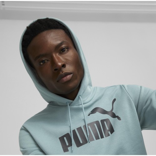 Puma мужская толстовка Ess Big Logo Hoodie Green 586687 75