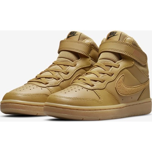 Детская обувь Nike Court Borough Mid 2, коричневая CD7783 701