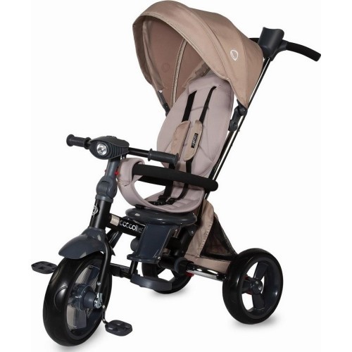 Three-Wheel Stroller w/ Tow Bar Coccolle Velo - Beige