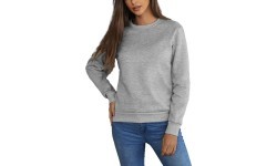 J.Style Women's Sweatshirt Grey 68W01-2