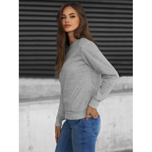 J.Style Women's Sweatshirt Grey 68W01-2