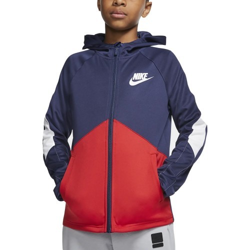 Толстовка подростковая Nike B NSW Jkt Blue Red BV3693 410