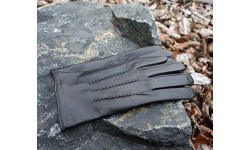 Prius Lux Natūralios Odos Pirštinės Vyrams Black DM00176