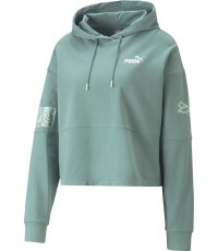 Puma Power Colorblock женский свитшот, зелёный 674068 84