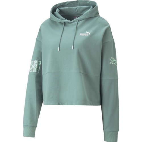 Puma Power Colorblock женский свитшот, зелёный 674068 84