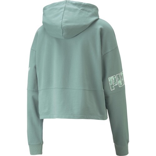 Puma Power Colorblock женский свитшот, зелёный 674068 84